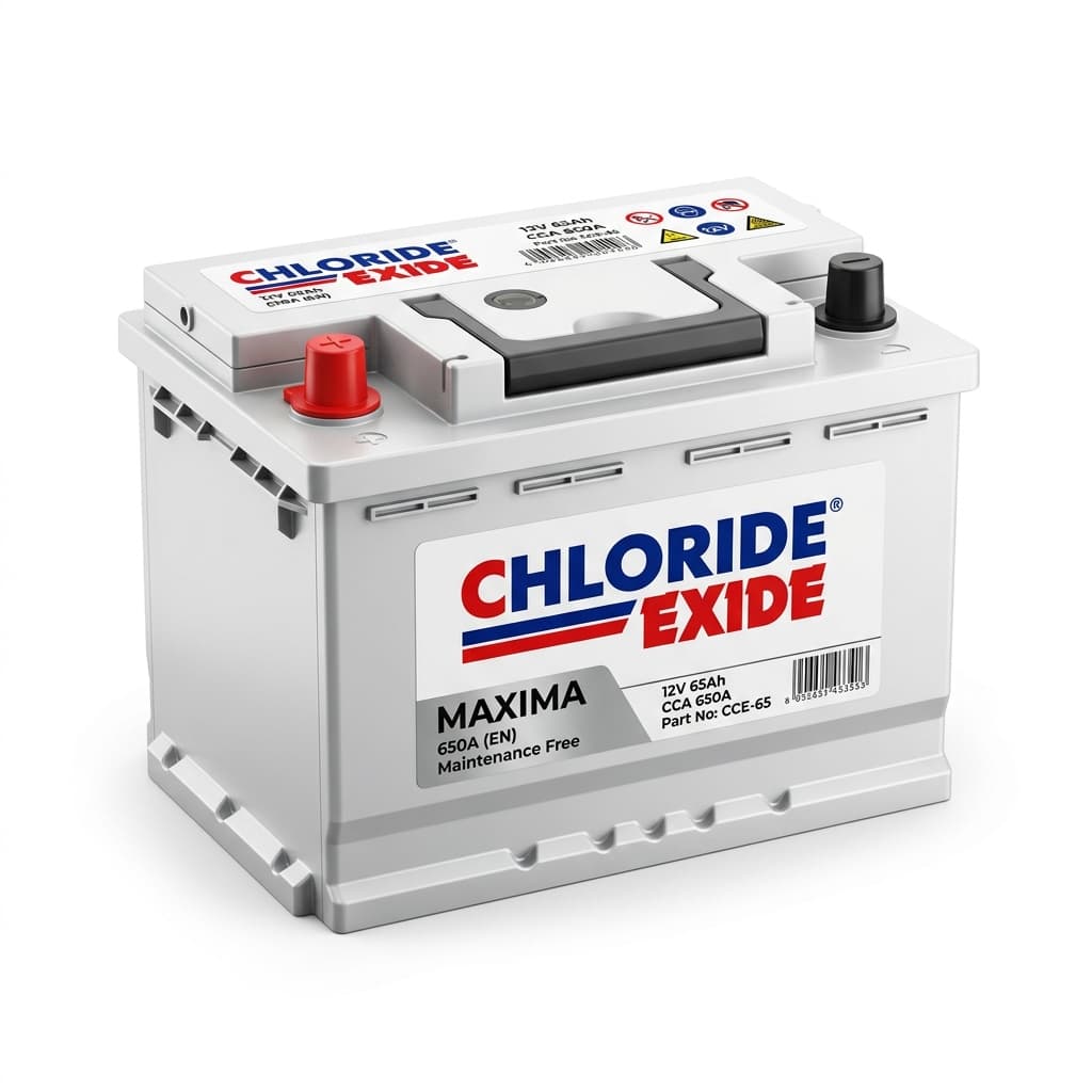 Chloride Exide Matrix Red 60Ah car battery